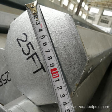 25ft galvanized steel distribution poste